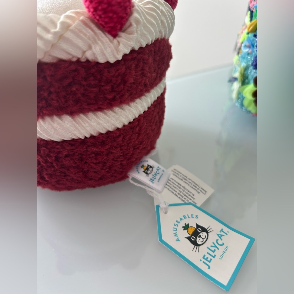 Jellycat Amuseable Cheri Cake Red Velvet Plush Collectible - Picture 2 of 4